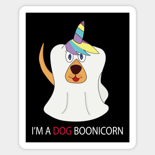 I'm a Dog Boonicorn Cute Ghost Unicorn Sticker